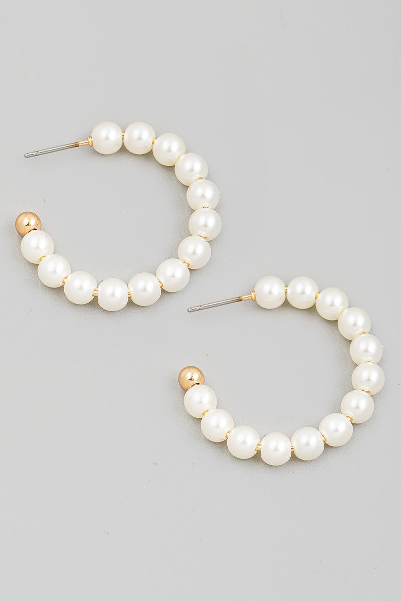 The Aubrey Earrings - Pearl