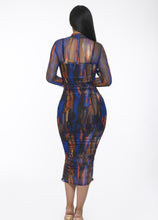 Load image into Gallery viewer, The Zahra Dress - Blue Multi