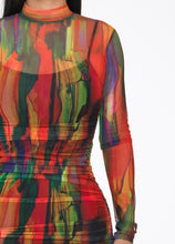 Load image into Gallery viewer, The Zahra Dress - Red Multi