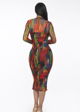 Load image into Gallery viewer, The Zahra Dress - Red Multi