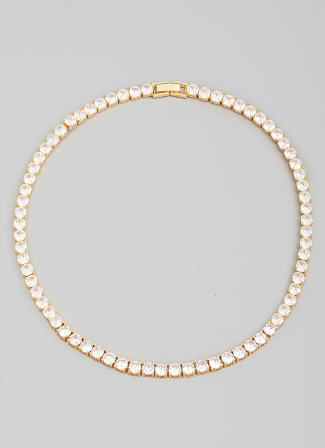 Tennis Necklace - Gold