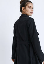 Load image into Gallery viewer, The Serena Trench Coat - Black