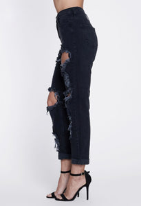 Boyfriend Jeans - Black