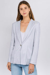 The Ashley Blazer - Silver