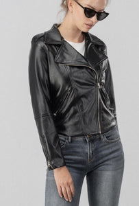 Lets Hangout - Fringe Detail Leather Jacket