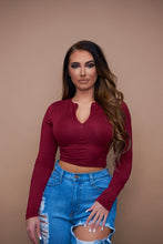 Load image into Gallery viewer, The Ryann Top - Burgundy