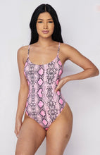 Load image into Gallery viewer, For The Love Of Snakeskin Bodysuit - Pink