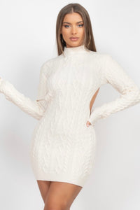 Got Your Back Sweater Dress - Ivory