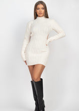 Load image into Gallery viewer, Got Your Back Sweater Dress - Ivory
