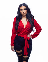 Load image into Gallery viewer, That&#39;s A Wrap Top - Red