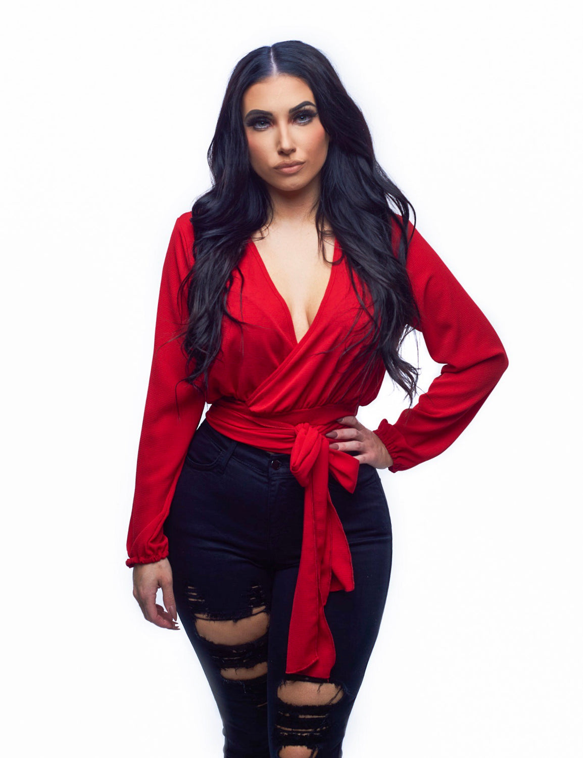 That's A Wrap Top - Red