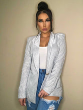 Load image into Gallery viewer, The Ashley Blazer - Silver