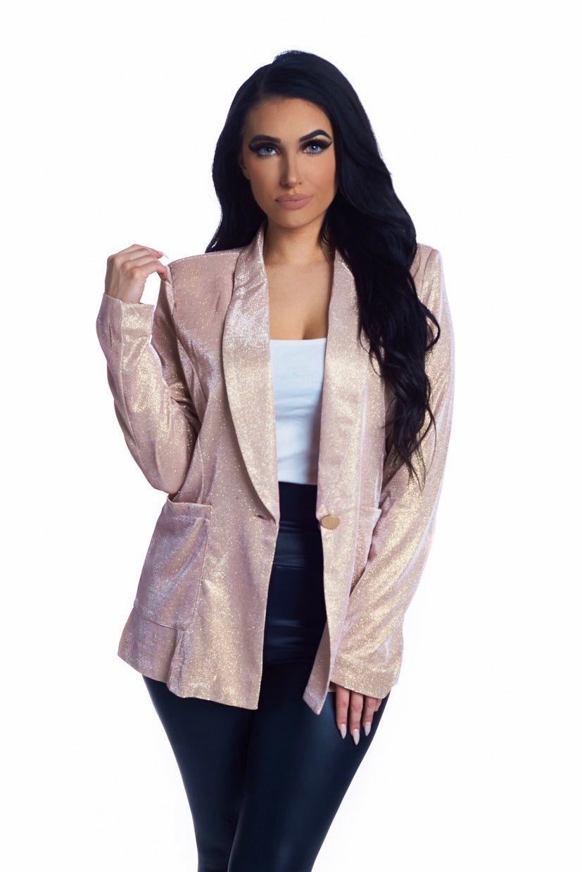 The Ashley Blazer - Champagne