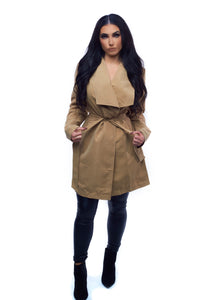 The Serena Trench Coat - Tan