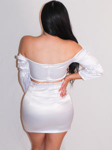 All Ruffled Up Set - White