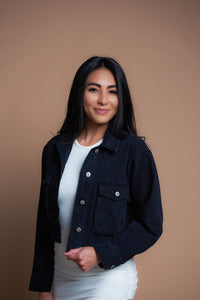 90's Baby Jacket - Black Denim