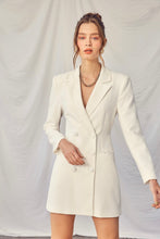 Load image into Gallery viewer, Top Tier Blazer Dress - White