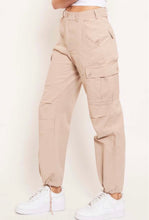 Load image into Gallery viewer, Keep Up Cargo Pants - Tan