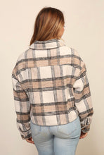 Load image into Gallery viewer, All The Feels Flannel - Taupe/Black