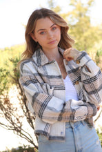 Load image into Gallery viewer, All The Feels Flannel - Taupe/Black