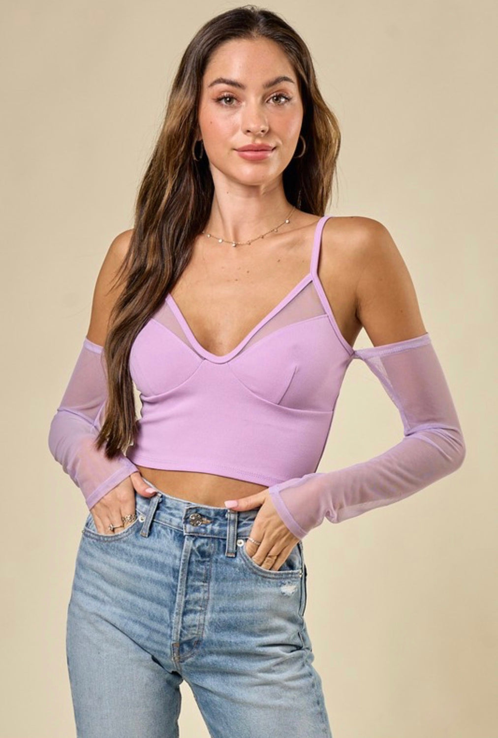 The Zoe Top - Lavender