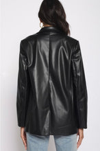 Load image into Gallery viewer, Made For You Leather Blazer - Black