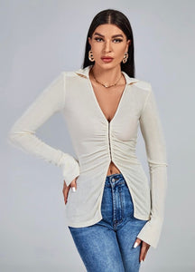 The Willow Top - Cream