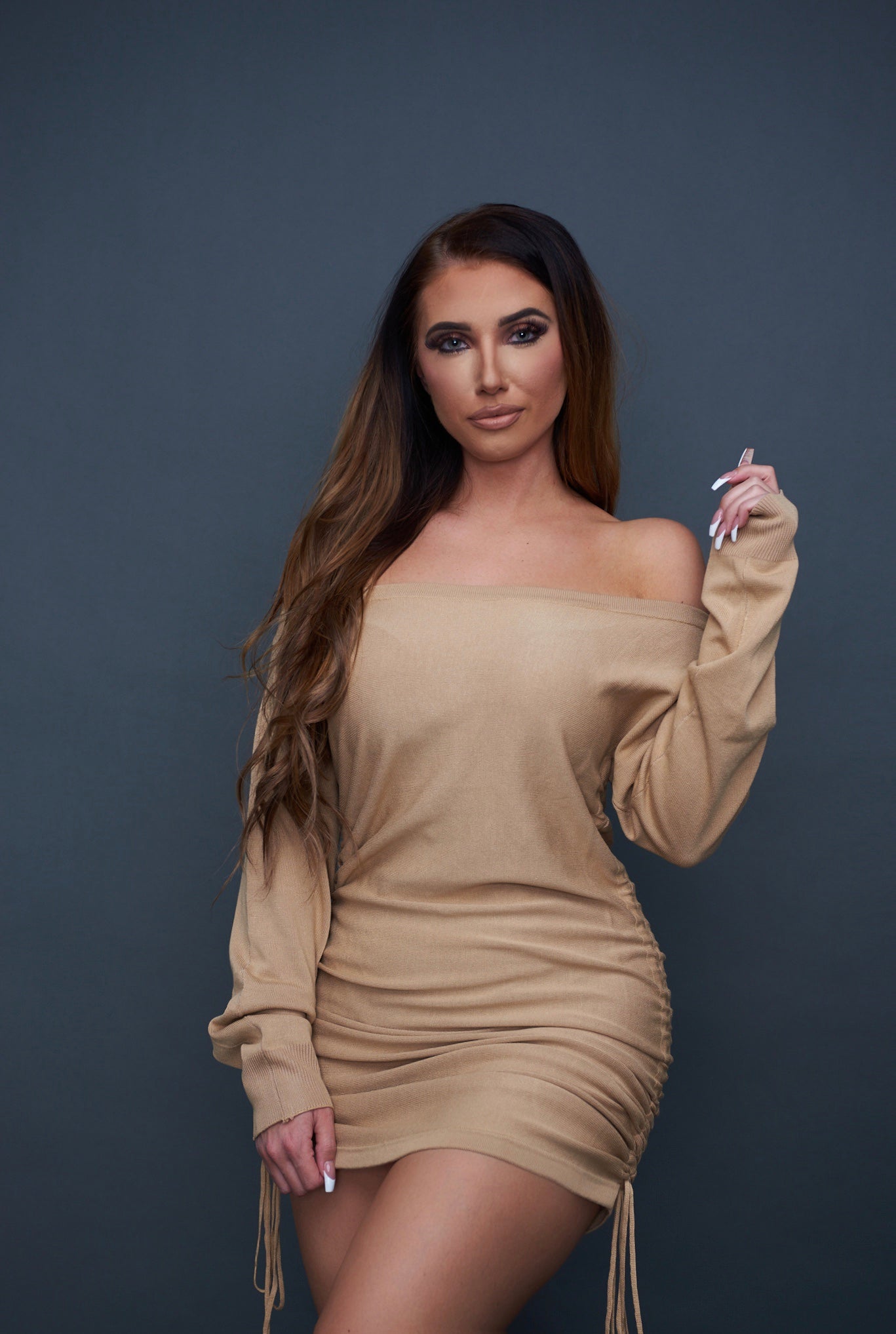 The Chloe Dress - Tan