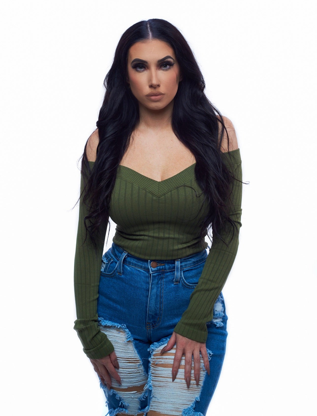 The Low Key Top - Olive Green