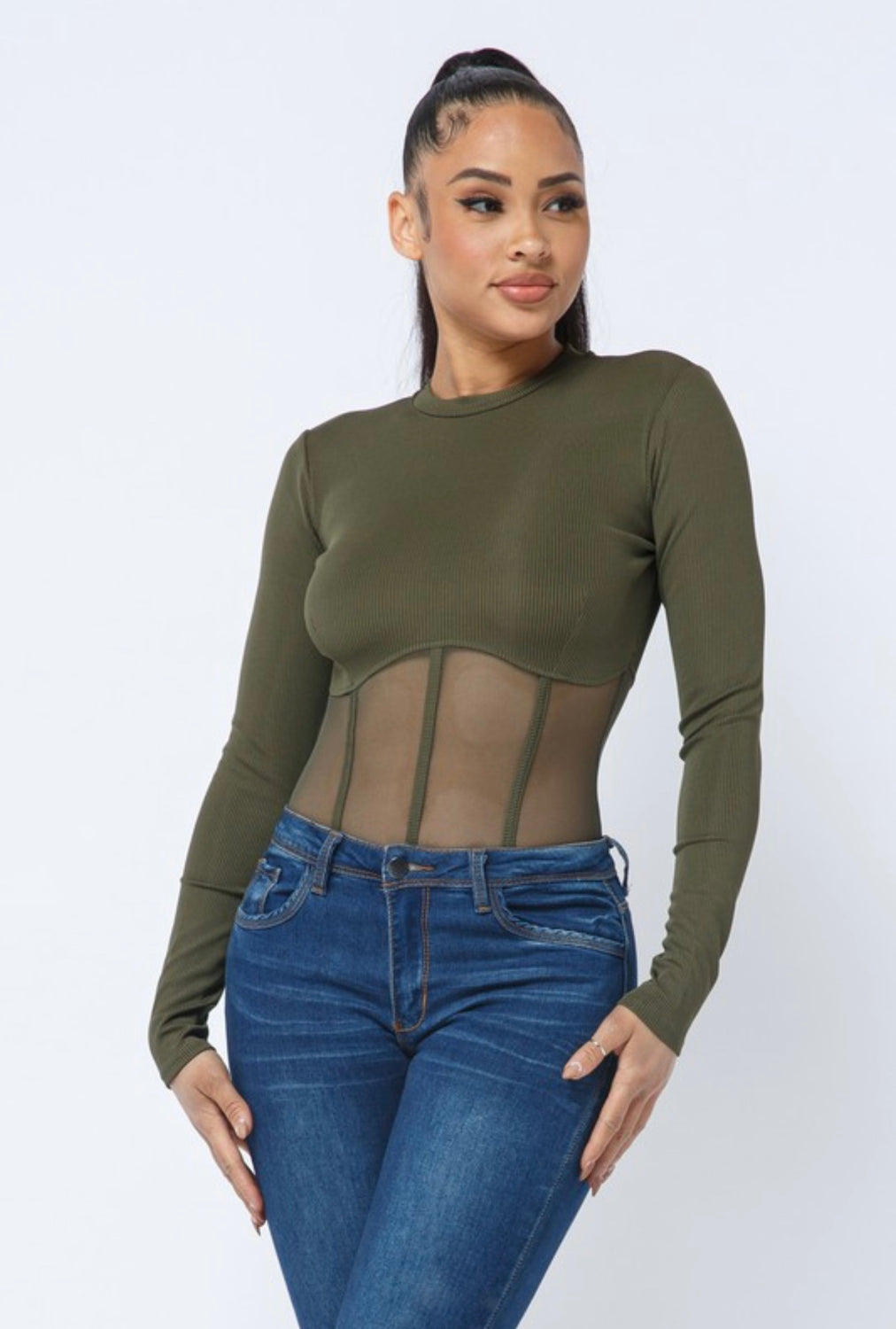 It Girl Bodysuit - Olive