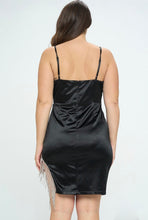 Load image into Gallery viewer, Give Me Diamonds Dress Plus - Black
