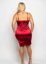 Load image into Gallery viewer, Give Me Diamonds Dress Plus - Red