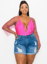 Load image into Gallery viewer, Under The Stars Bodysuit Plus - Pink