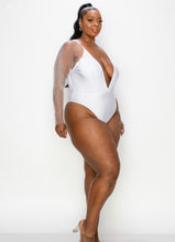 Load image into Gallery viewer, Under The Stars Bodysuit Plus - White