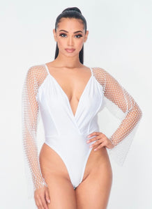 Under The Stars Bodysuit - White