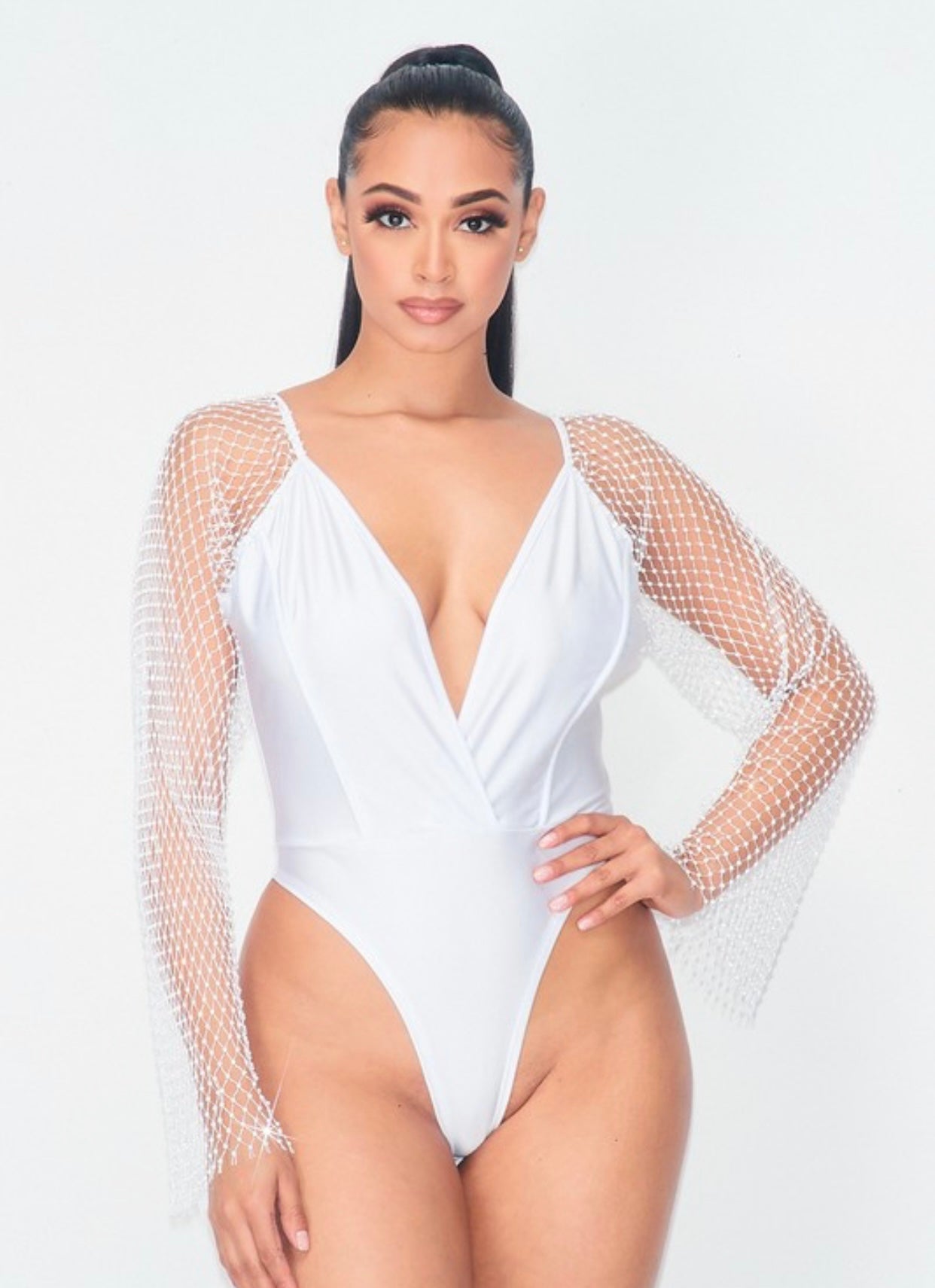 Under The Stars Bodysuit - White