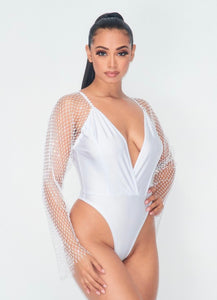 Under The Stars Bodysuit - White