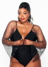 Load image into Gallery viewer, Under The Stars Bodysuit Plus - Black
