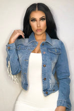Load image into Gallery viewer, Drippin&#39; Denim Jacket